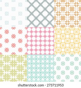 Set of business card and invitation card templates with lace ornament. Vector background. Indian, Arabic, Islam motifs. Vintage design elements. Wedding or save the date hand drawn background. 