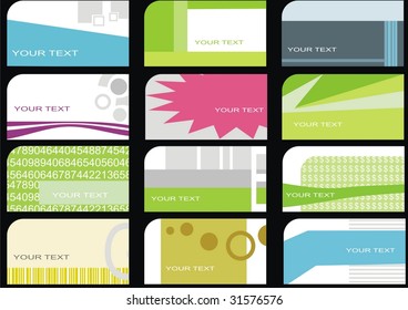 set business cards (set 11)