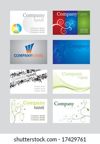 Set of business cards