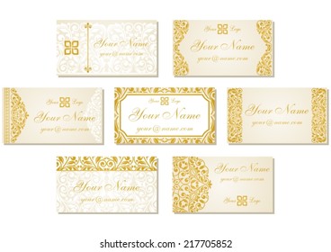 Set of business cards.