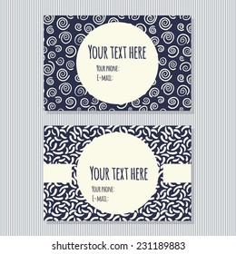 Set of business cards