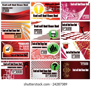 Set of business cards
