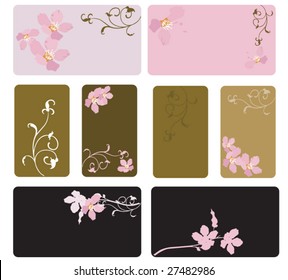 Set of business cards