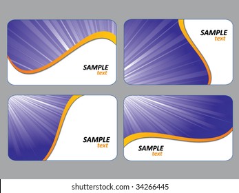 conjunto de tarjetas de visita
