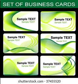 Set of business cards