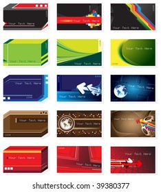 Set of business cards