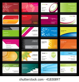 Set of business cards