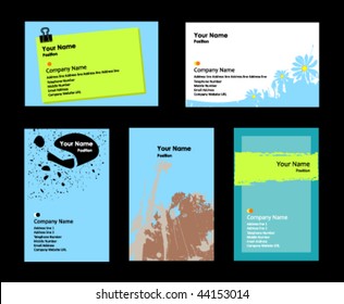 Set of business cards