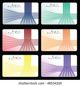 Set of business cards