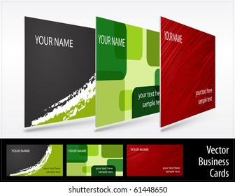 Set of business cards