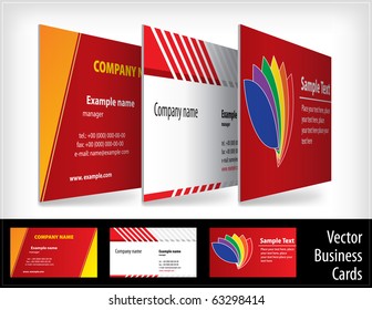 Set of business cards