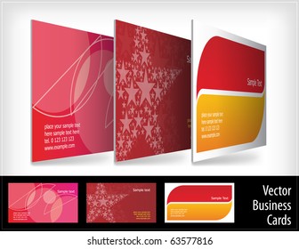 Set of business cards