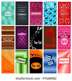 Set of business cards