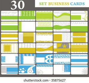 set business cards (set 30)