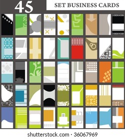 set business cards set 31