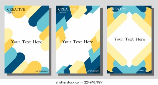 set of business cards. Abstract background design for cards and covers.