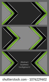 Set of business cards with abstract pattern