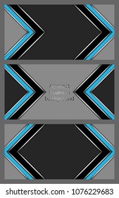 Set of business cards with abstract pattern