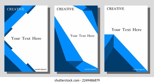 eine Reihe von Visitenkarten. Hintergrunddesign für Cover-Karten Banner-Einladungen.
