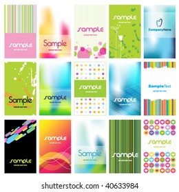 Set of business cards
Colorful abstract background textures - trendy business template with copy space
Contemporary textures