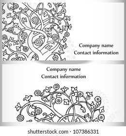 set of business cards designs