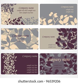 set of business cards designs