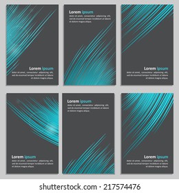 Set of business cards with a neutral background. Vector.