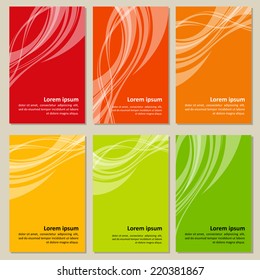 Set of business cards with a neutral background. Vector.
