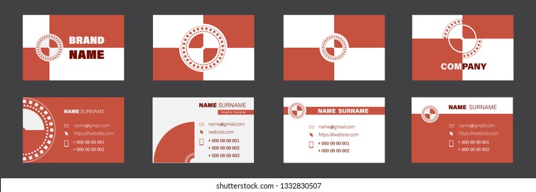 Set of business cards. Vector.