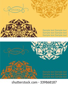 Set of business cards. Vector.