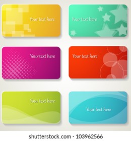 A set of business cards. Vector illustration.Eps10.