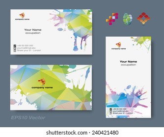 Set of business cards for your business - vector