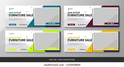 Set business cover web banner template 