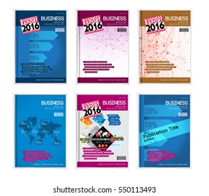 Set of business design templates