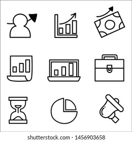 set of business doodle. vector illustration.