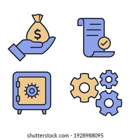 Set of Business and finance icon. Business pack symbol template for graphic and web design collection logo vector illustration