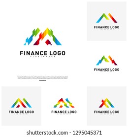 Set of Business Finance logo Concept Vector. Finance logo Template