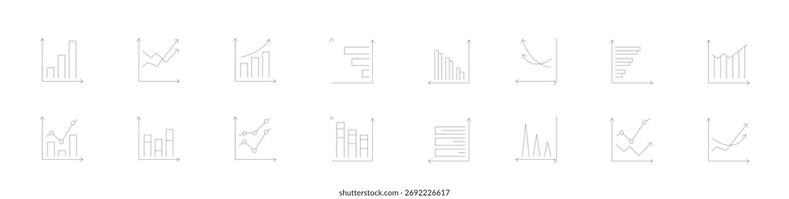 Conjunto de Ilustración vectorial de flujo de negocio