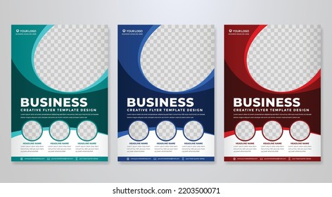 diseño de plantilla de diseño de volante de negocios con estilo minimalista y moderno