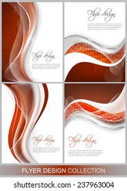 Set of business flyer template, brochure or corporate banner/editable vector design with place for your content or creative editing