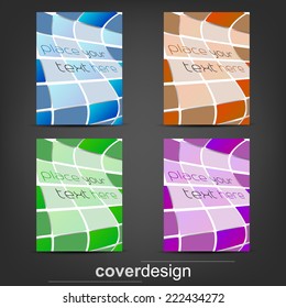 Set of business flyer template, corporate banner or cover design/design with place for your content or creative editing