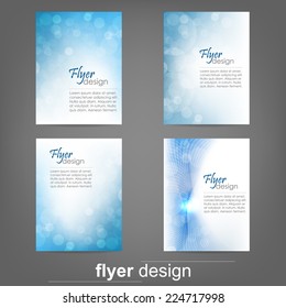 Set of business flyer template, corporate banner, cover design or brochure/design with place for your content or creative editing.