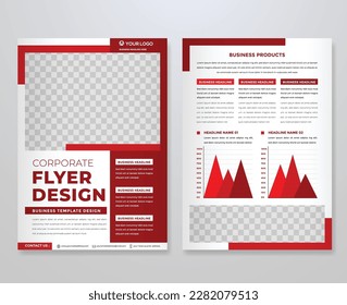 set of business flyer template design with abstract concept and minimalist layout	