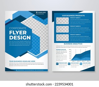 set of business flyer template with minimalist layout and modern style use for promotion kit and product publication