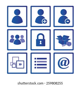 Set of business icon.