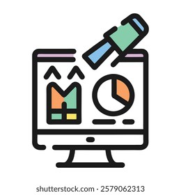 A set of business icon vector illustration