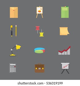 Set of business icon. Vector illustration
