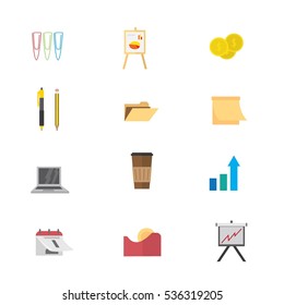 Set of business icon. Vector illustration