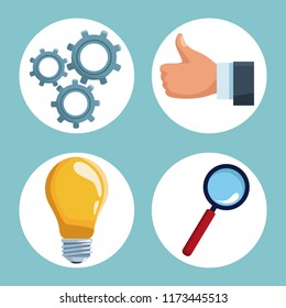 Set of business icons