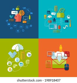 Set of business icons